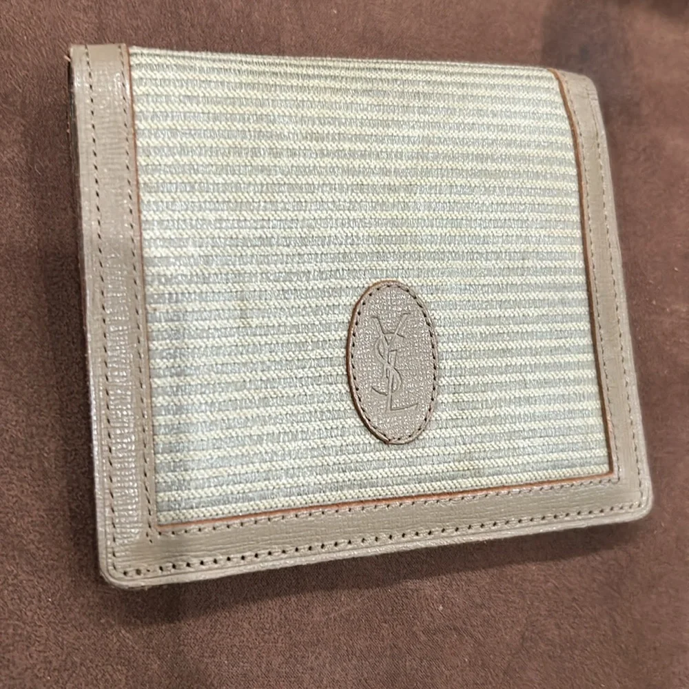 YSL canvas‎ & leather wallet - Picture 5 of 5